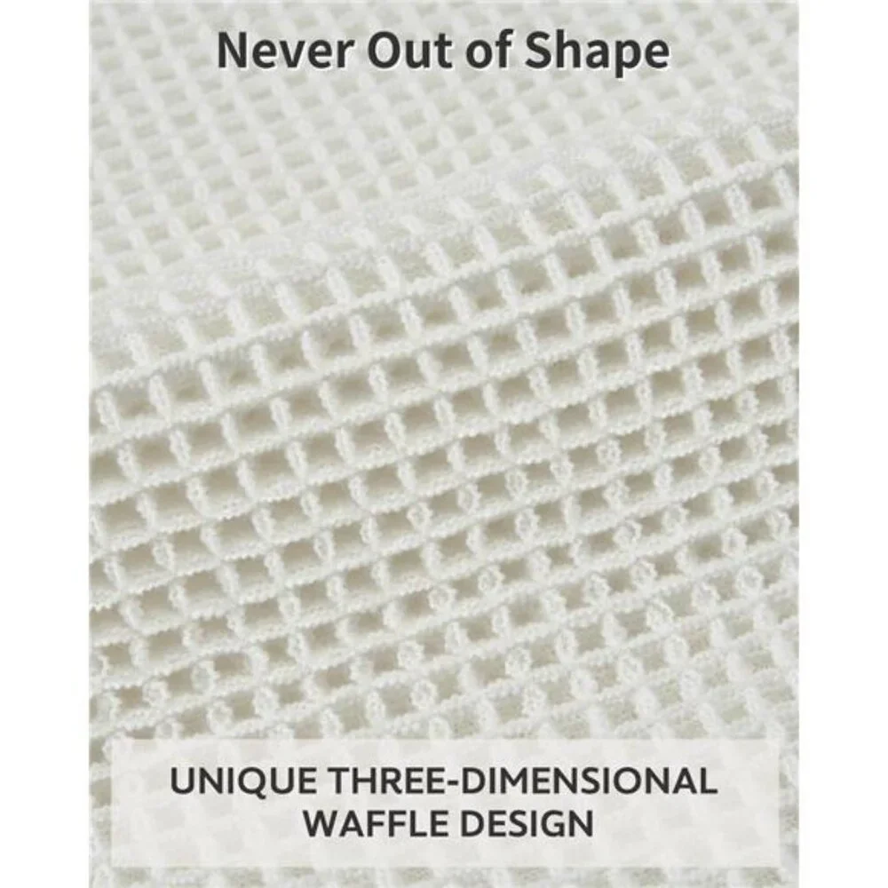 Waffle Bath Mat Rug, Super Absorbent Non Slip Bath Mats for Bathroom Mat